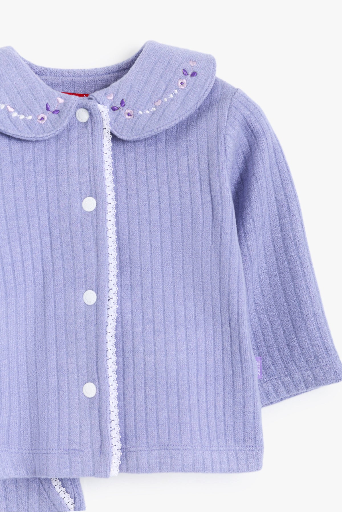 Junior Baby Set of 2 - Lilac Ribbed Knit