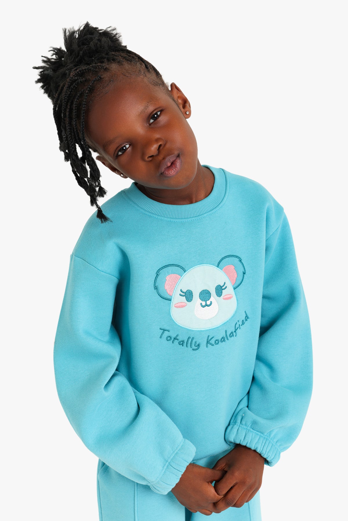 Junior Girls Pyjama Set - Totally Koalafied Turquoise