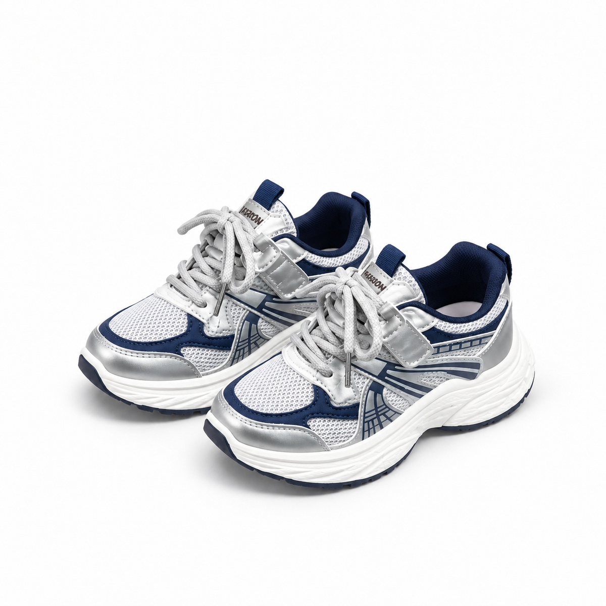 Kids Chunky Trainers - Mesh Lace-Up