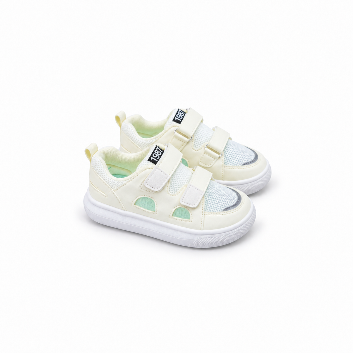 Baby Sneakers - Double Strap - White