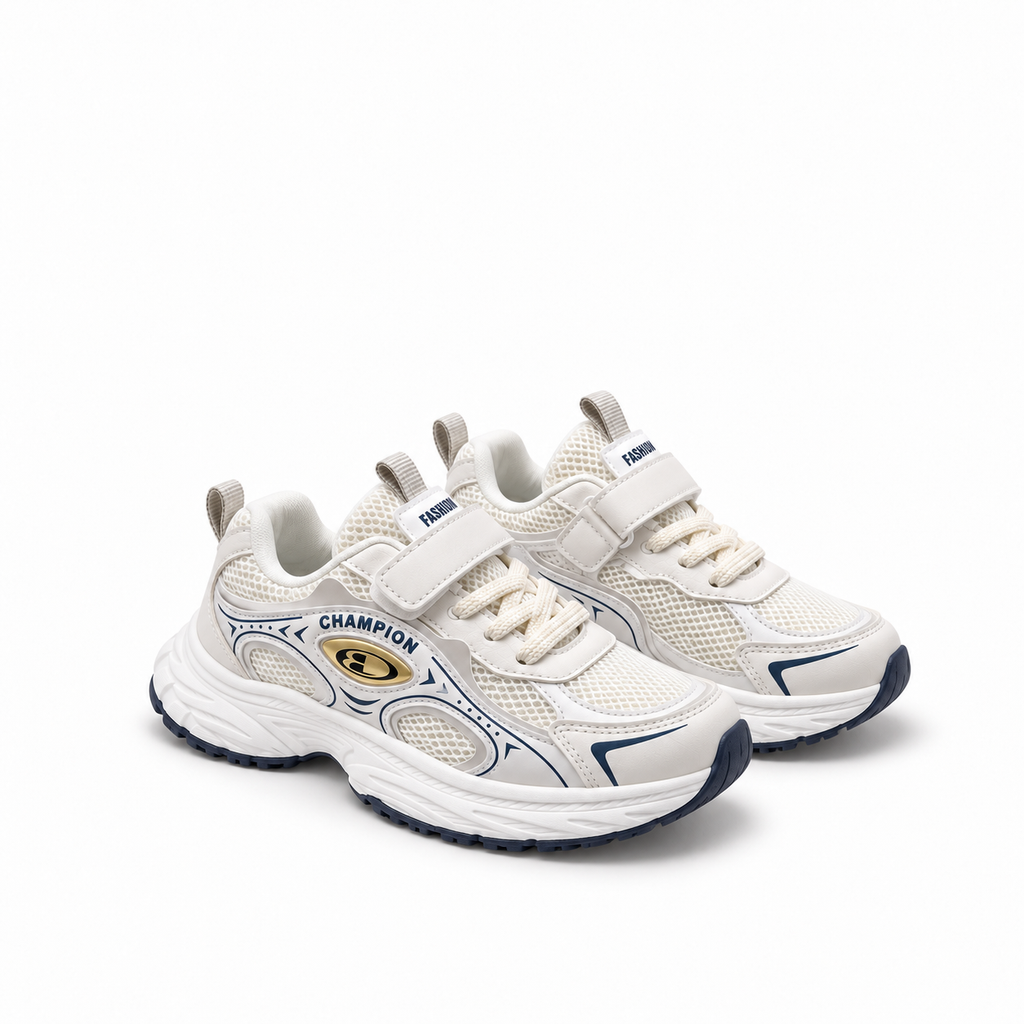 Kids Chunky Trainers - Strap and Lace