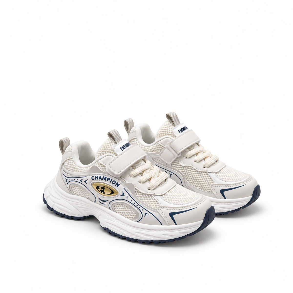 Kids Chunky Trainers - Strap and Lace