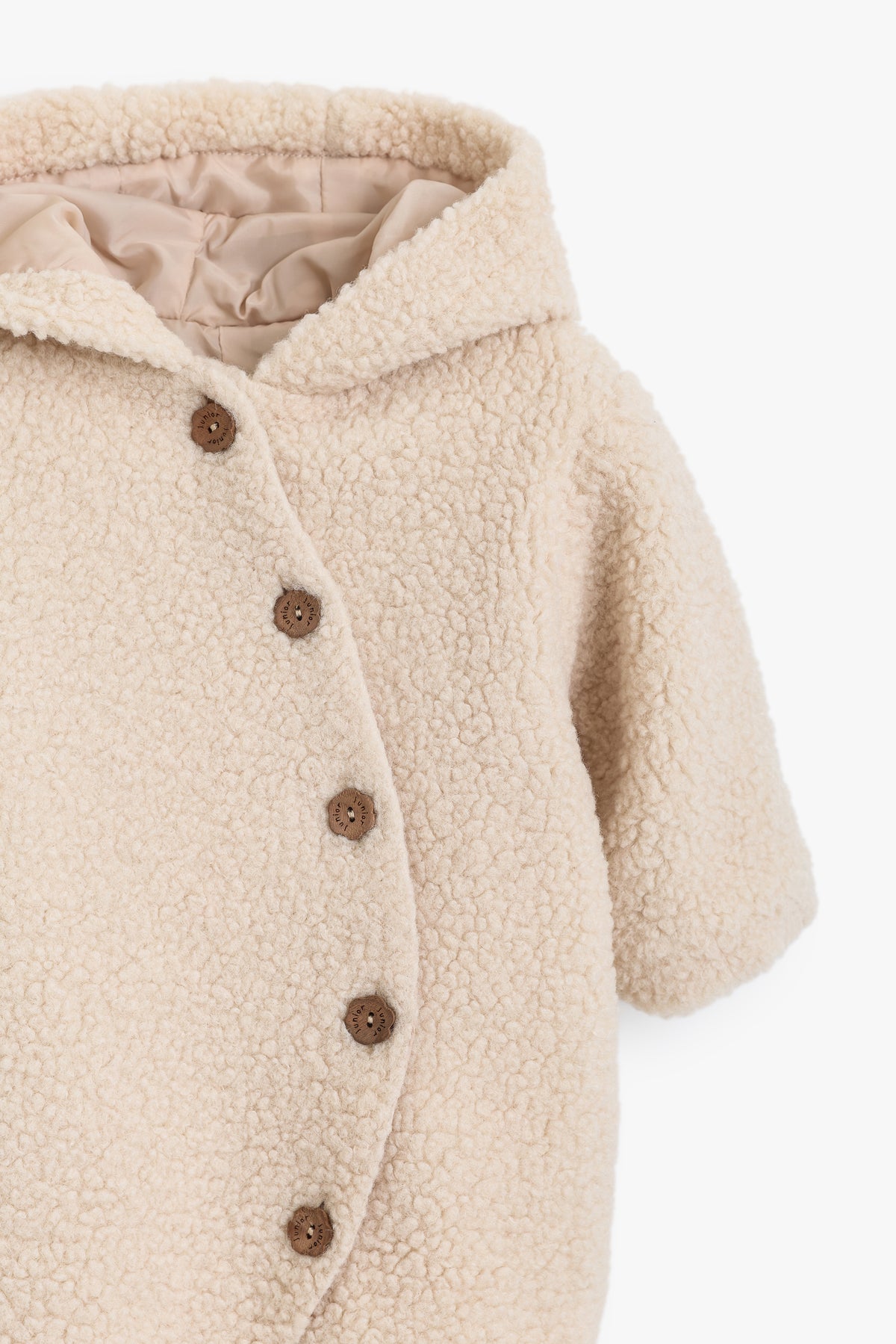 Junior Baby Teddy Romper - Off White