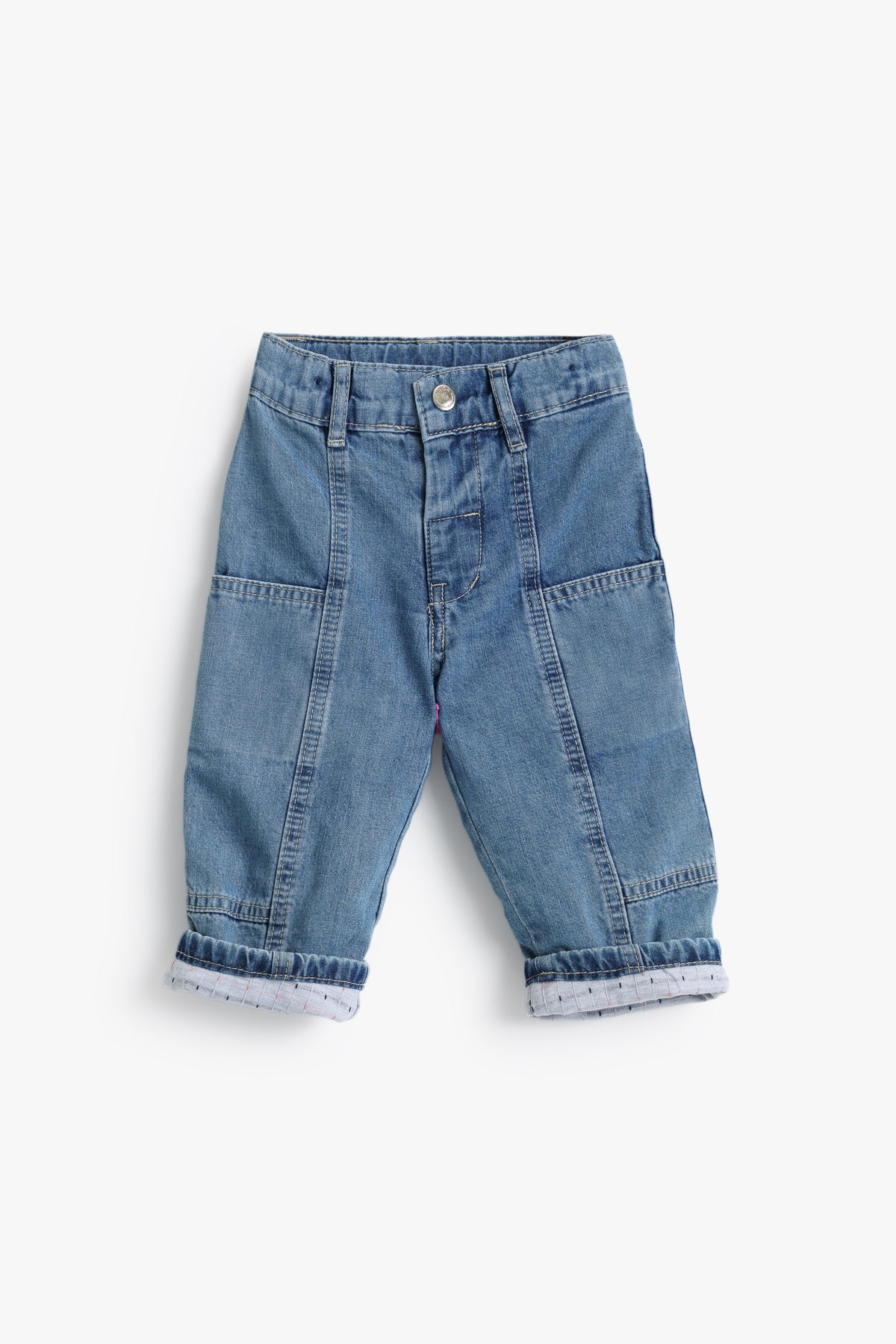 Junior Baby Denim Trousers - Mid Blue