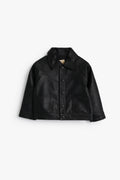 Junior Baby Leather Jacket - Black