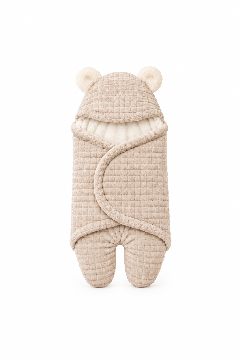 Baby Hooded Swaddle Wrap with Bear Ears