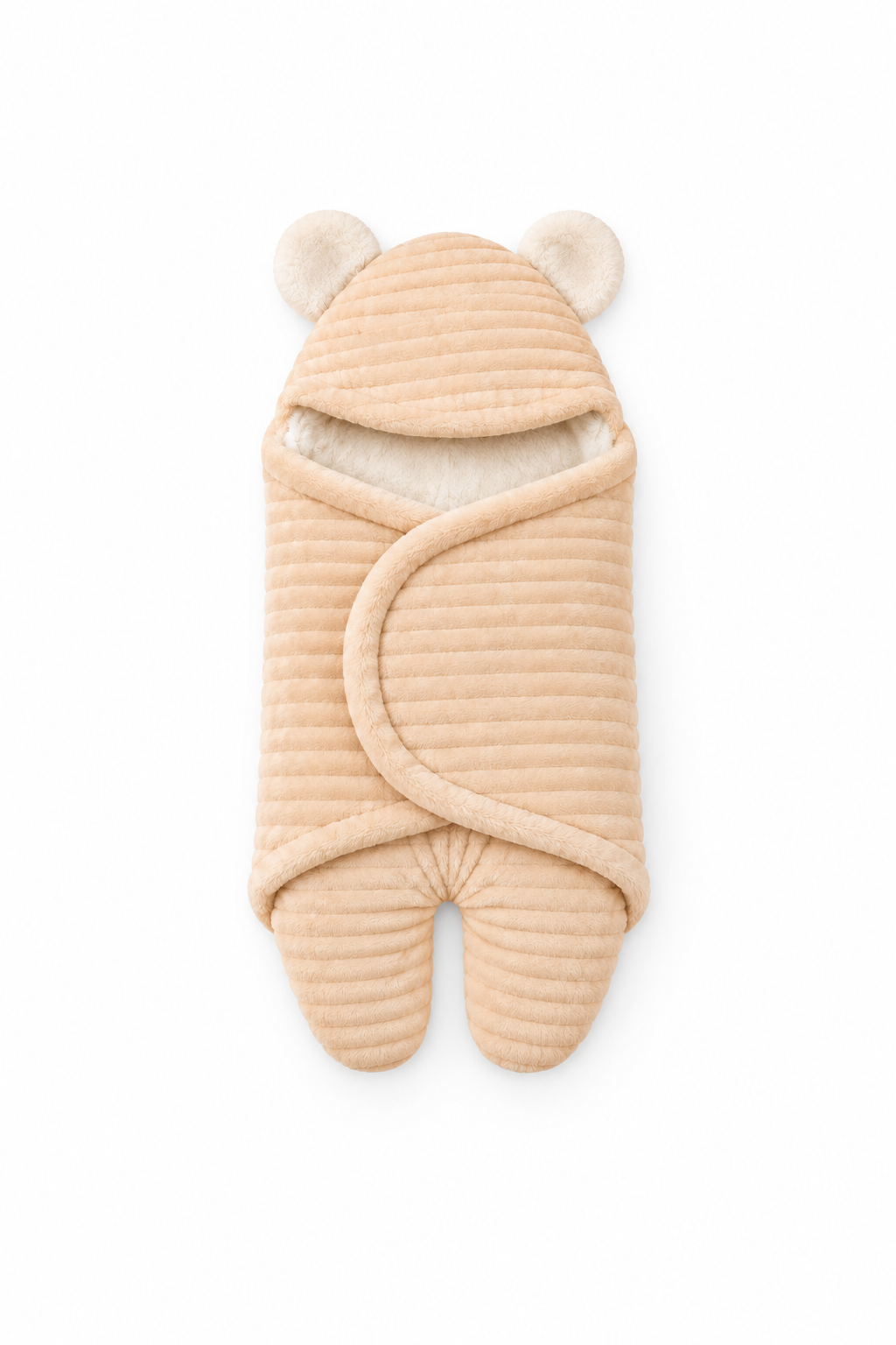 Baby Hooded Swaddle Wrap with Bear Ears