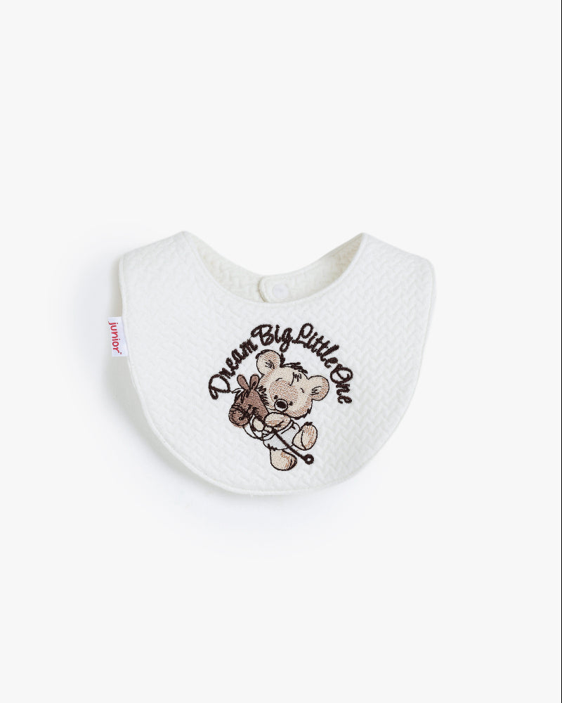 Newborn Baby Gift Set – 5-Piece Soft Cotton Layette Box (Teddy Bear Embroidery)