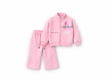 Girls' Butterfly Zip Velour Wide-Leg Set - Pink