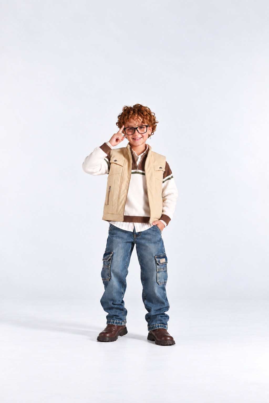 Boys' Utility Gilet 4-Piece Set