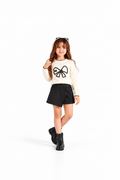 Girls' Knit Jumper and Skort Set - Black
