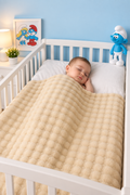 Baby Bubble Fleece Blanket - Beige