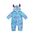 Baby Monster Hooded Romper - Blue
