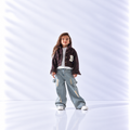 Girls' Varsity Teddy Bomber Jacket - Brown