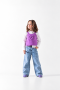Girls' Rosette Knit Vest (2-6 Yrs) - Mauve