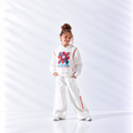 Girls' Botanic Hooded Wide-Leg Tracksuit - Off White