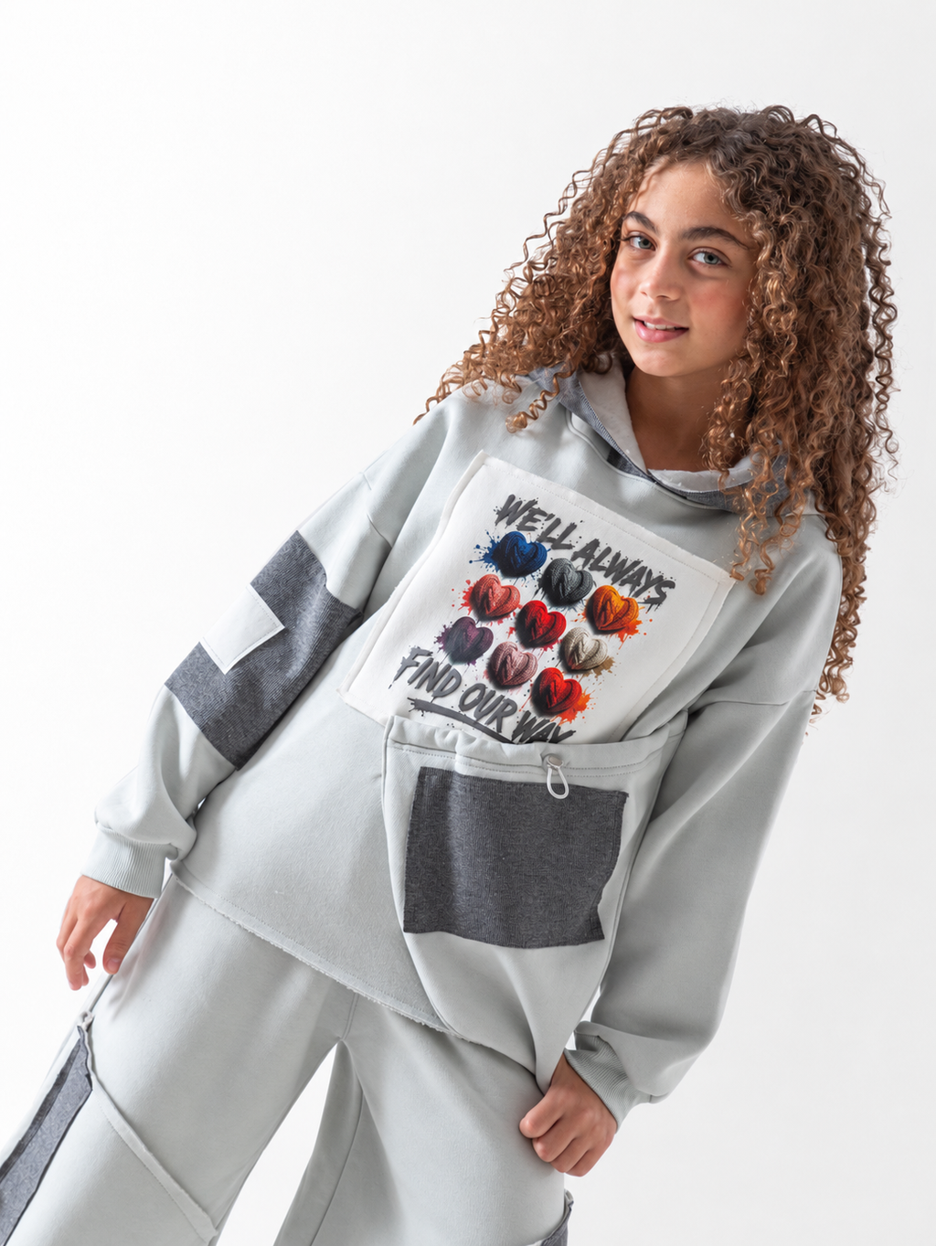 Girls' Graphic Panel Wide-Leg Set - Mint