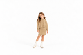 Girls' 3-Piece Textured Knit Set - Camel