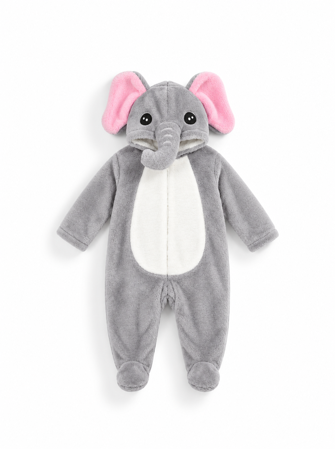 Baby Elephant Hooded Romper