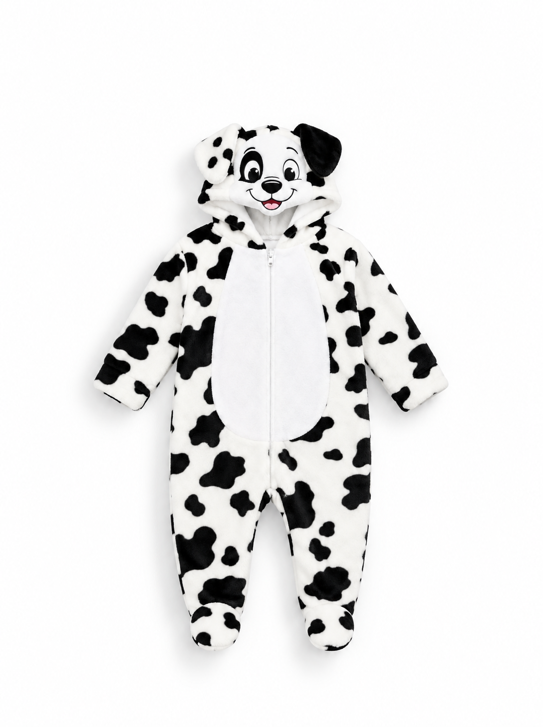Baby Dalmatian Hooded Romper