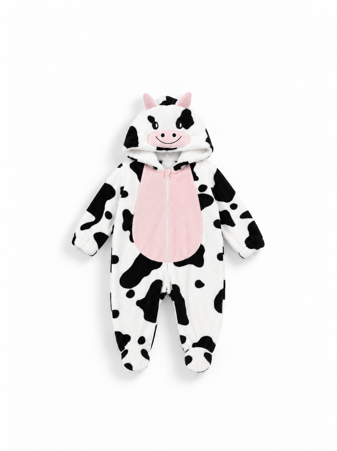 Baby Cow Hooded Romper