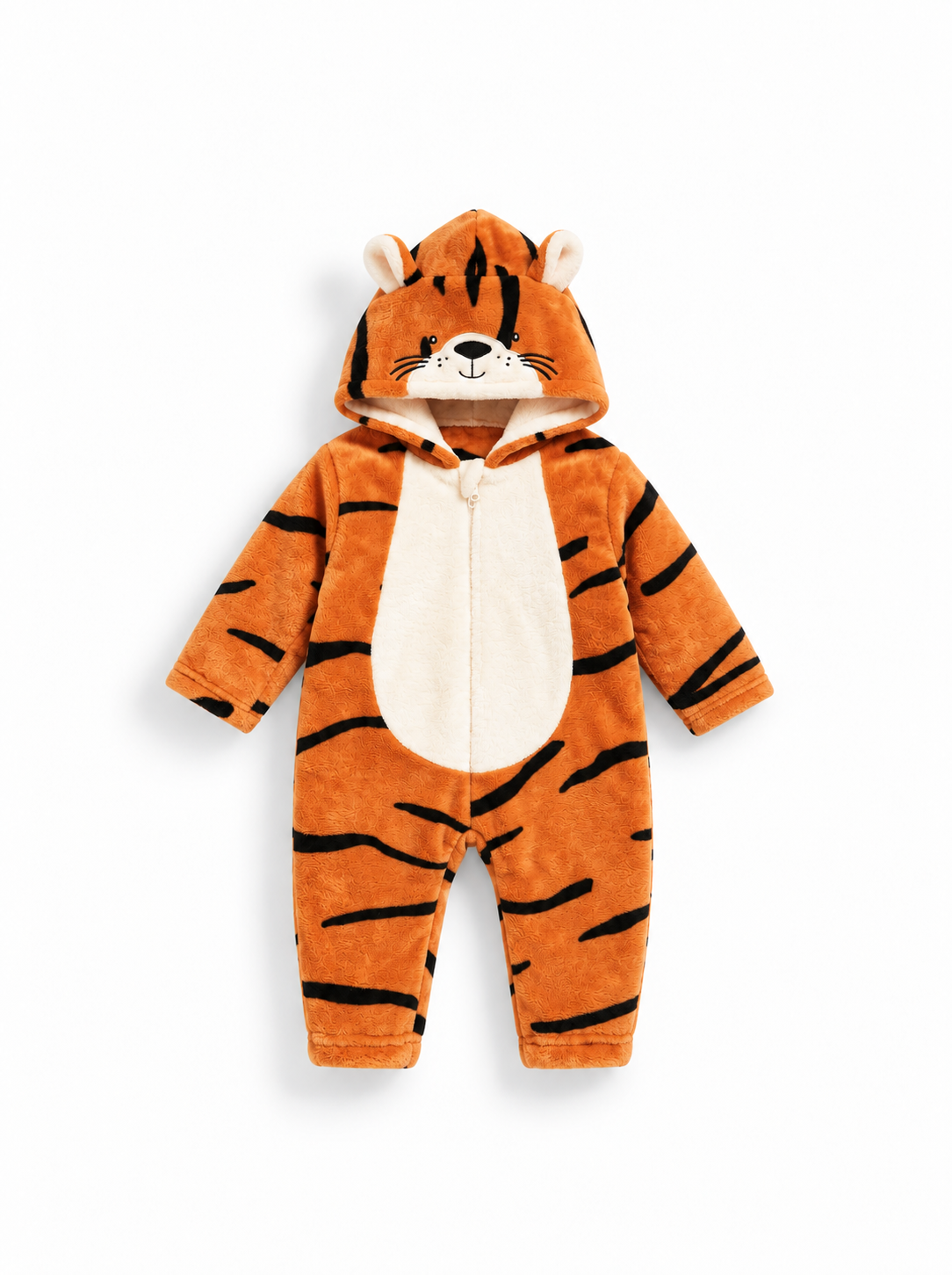Baby Tiger Hooded Romper