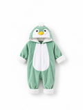 Baby Penguin Hooded Romper