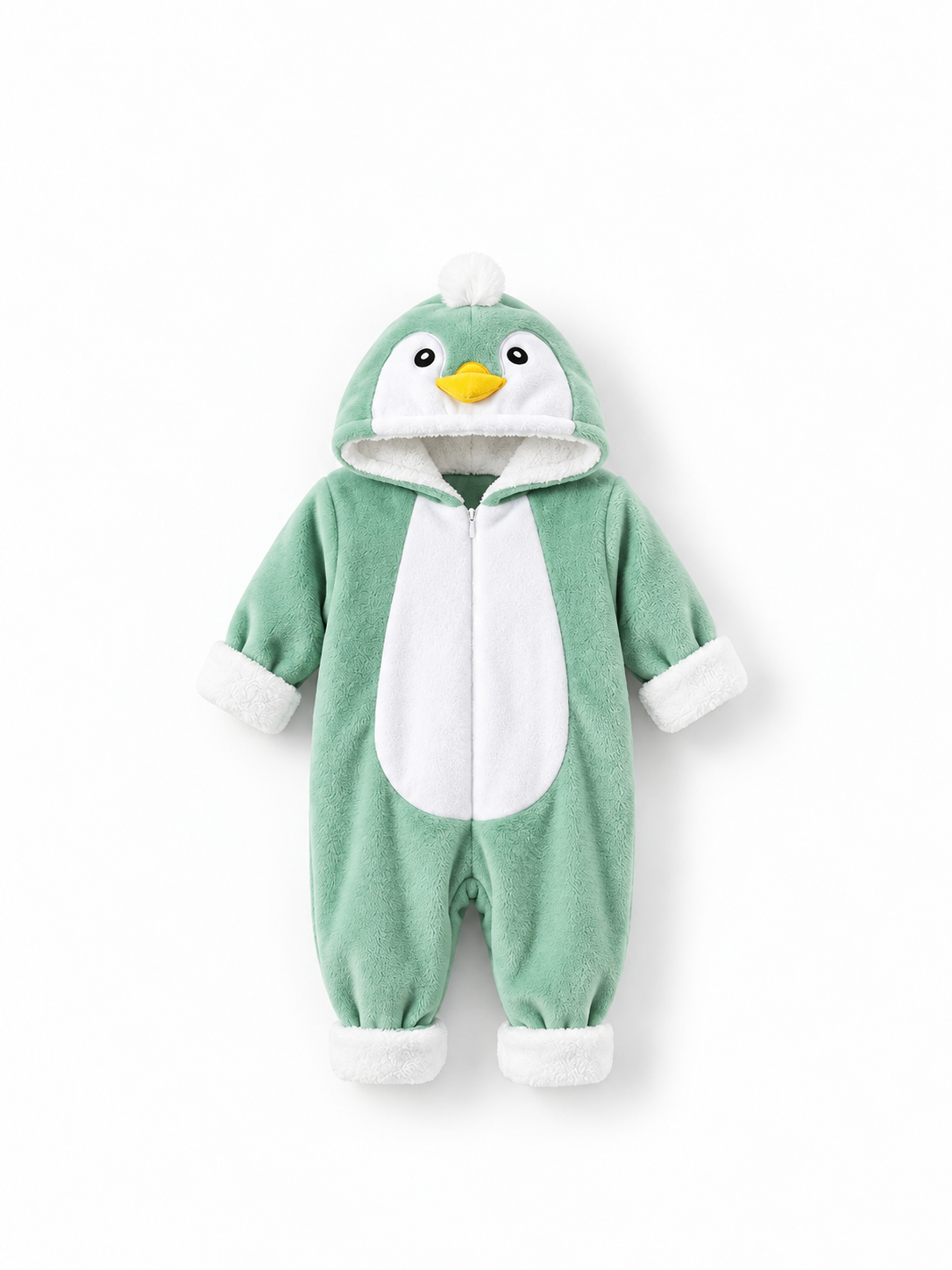 Baby Penguin Hooded Romper