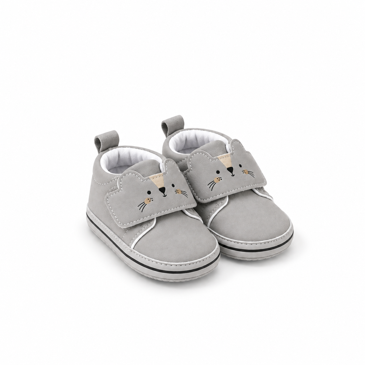 Tiny Kids Soft Shoes - Rabbit Grey