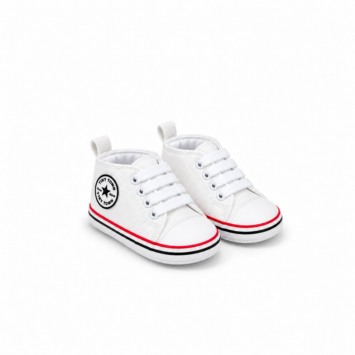 Tiny Kids Baseball Shoes - White