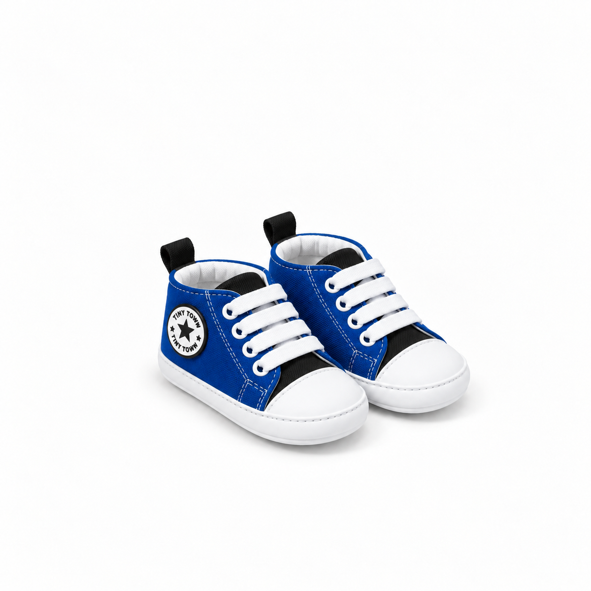 Tiny Kids Denim Shoes - Black Trim