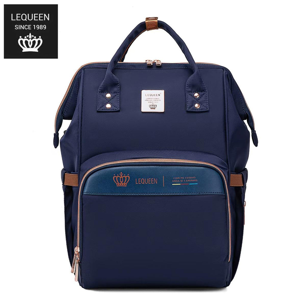 LEQUEEN Gen 8 Classic Diaper Backpack - Navy Blue