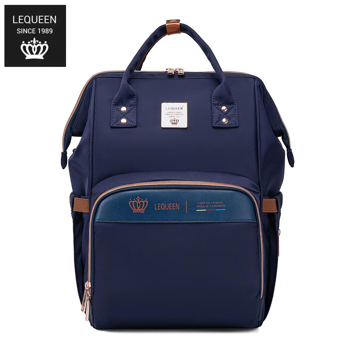 LEQUEEN Gen 8 Classic Diaper Backpack - Navy Blue