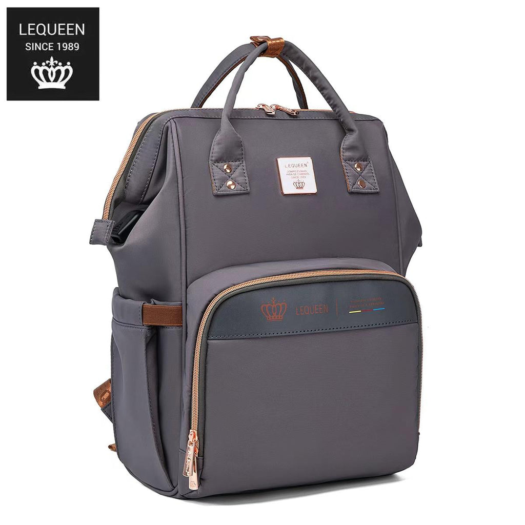 LEQUEEN Gen 8 Classic Diaper Backpack - Grey