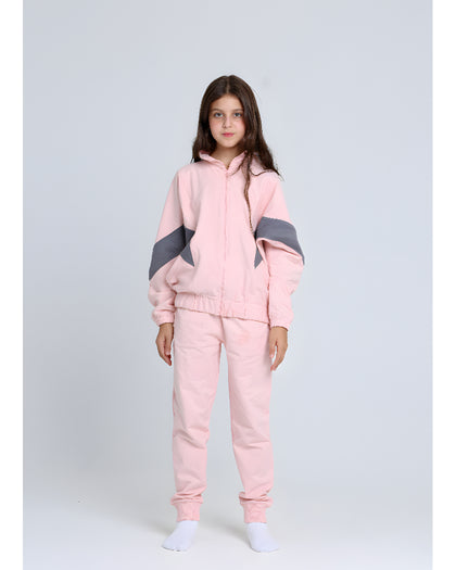 butterfly Round Pajamas Set - Rose