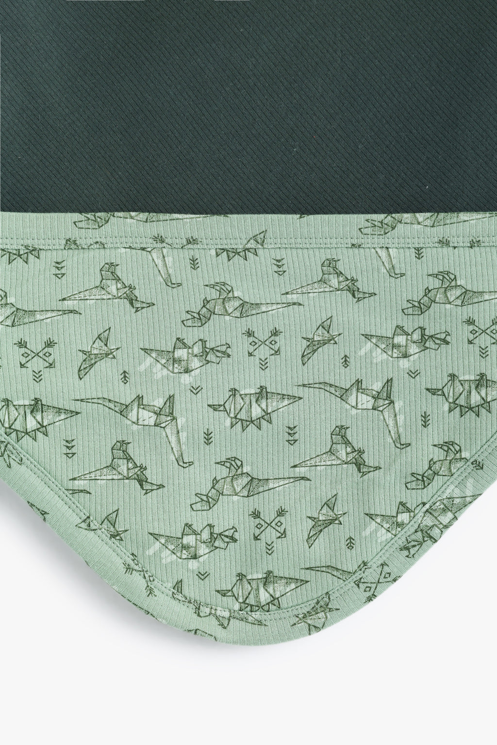 Junior Baby Dino Hooded Blanket - Forest