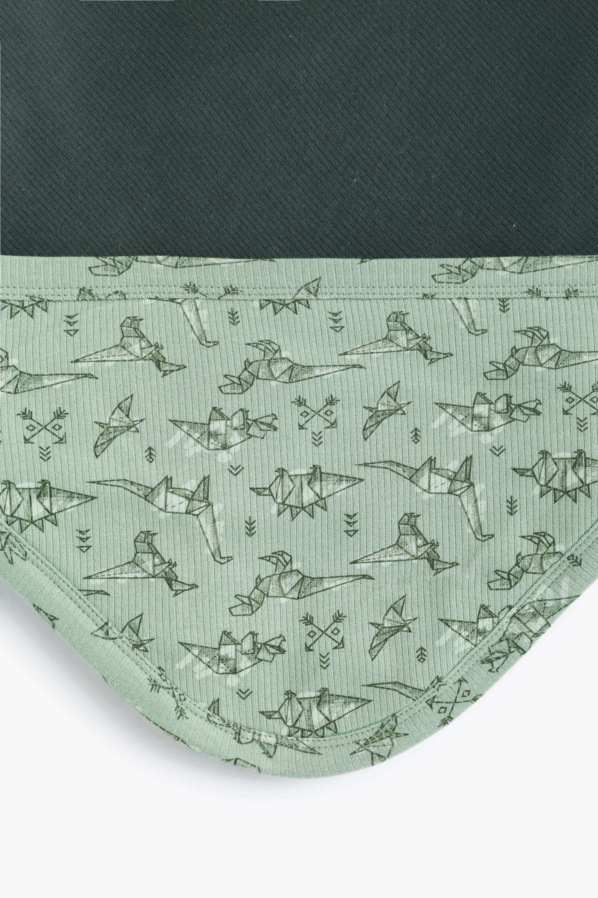 Junior Baby Dino Hooded Blanket - Forest