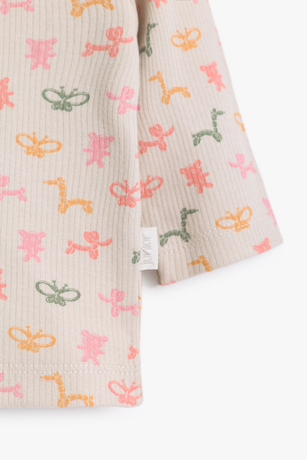 Junior Balloon Party Top & Frill Legging Set - Oat & Sage