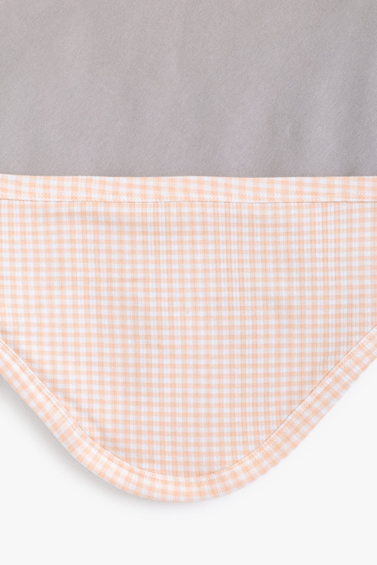 Junior Hello Bunny Hooded Blanket - Apricot Gingham