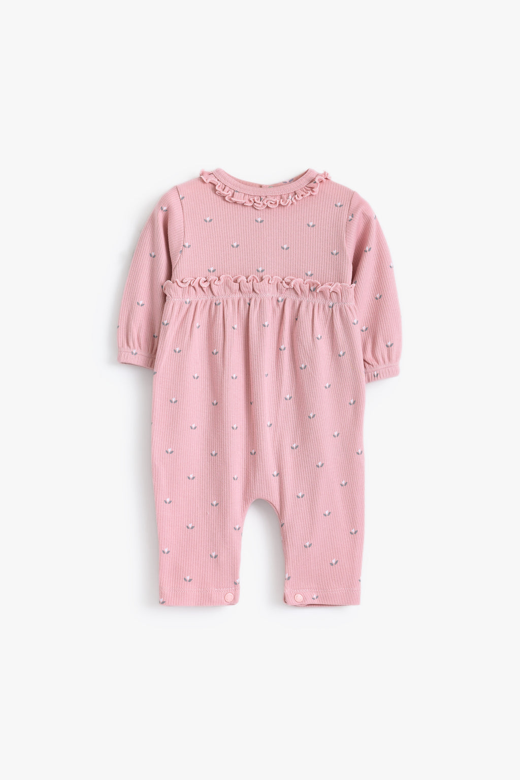 Junior Little Petal Frill Romper - Pink