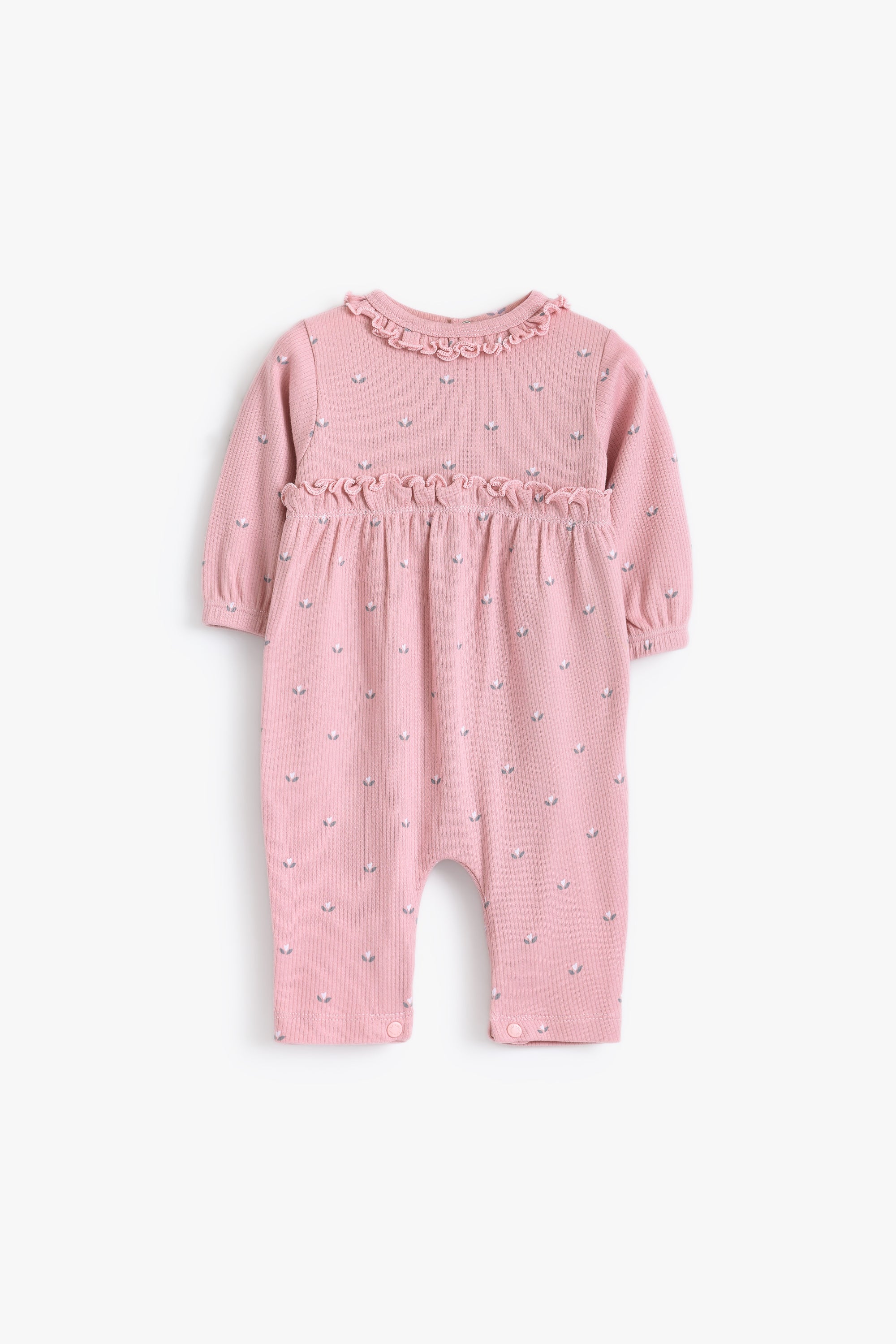 Junior Little Petal Frill Romper - Pink