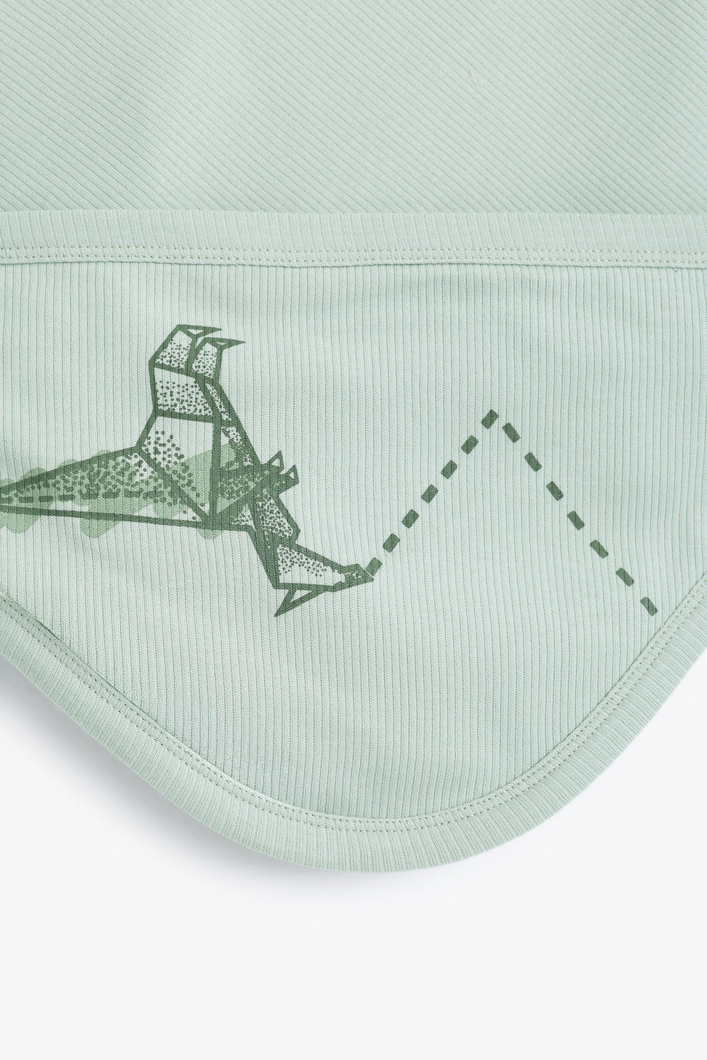 Junior Baby Dino Hooded Blanket - Sage