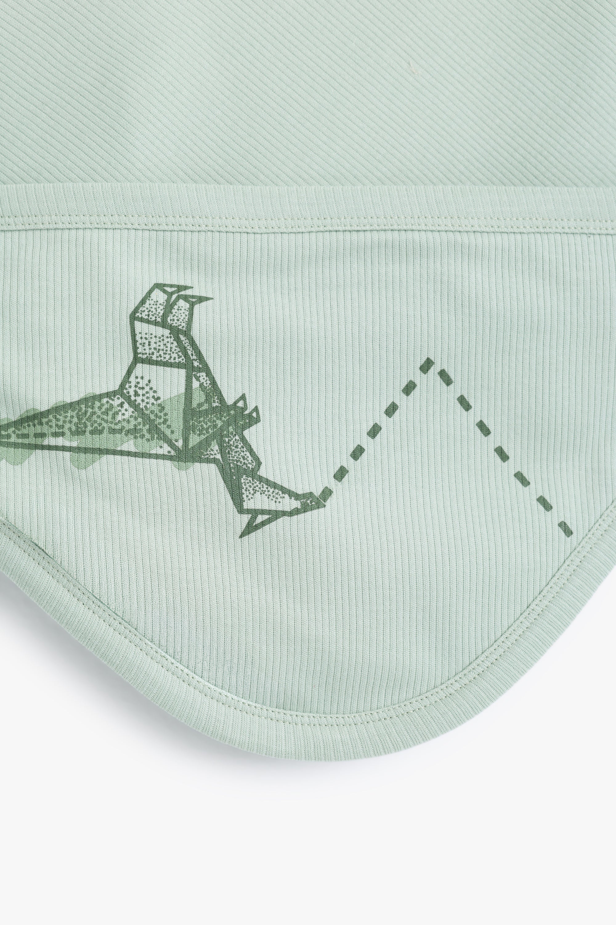 Junior Baby Dino Hooded Blanket - Sage