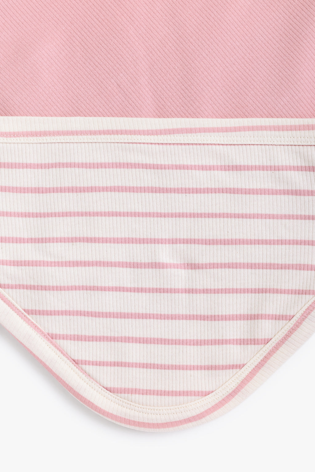Junior Little Petal Hooded Blanket - Pink Stripe