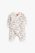 Junior Baby Ele Wrap Romper - Ivory