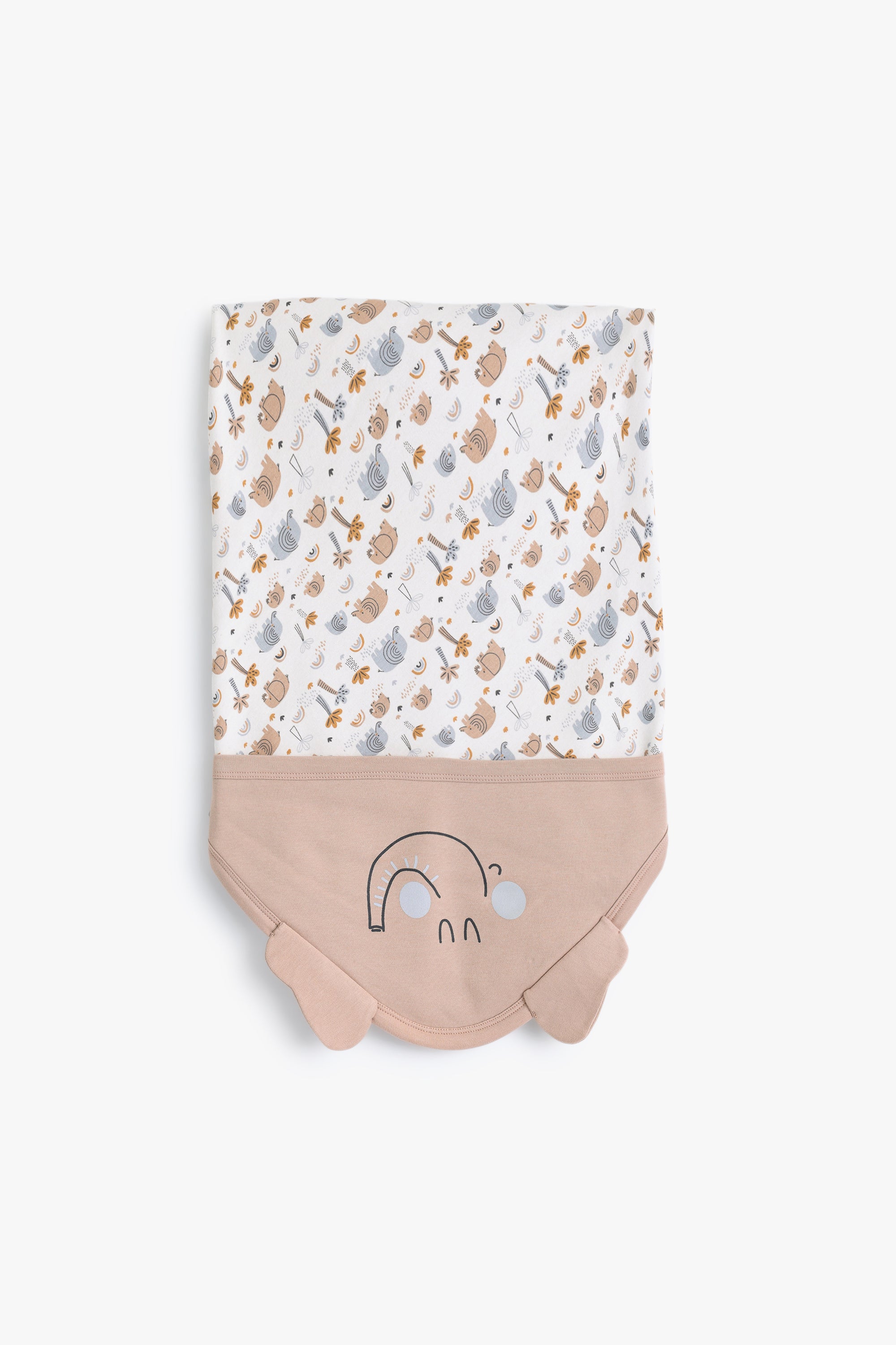 Junior Baby Ele Hooded Blanket - Printed