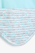 Junior Mr Bunny Hooded Blanket - Aqua