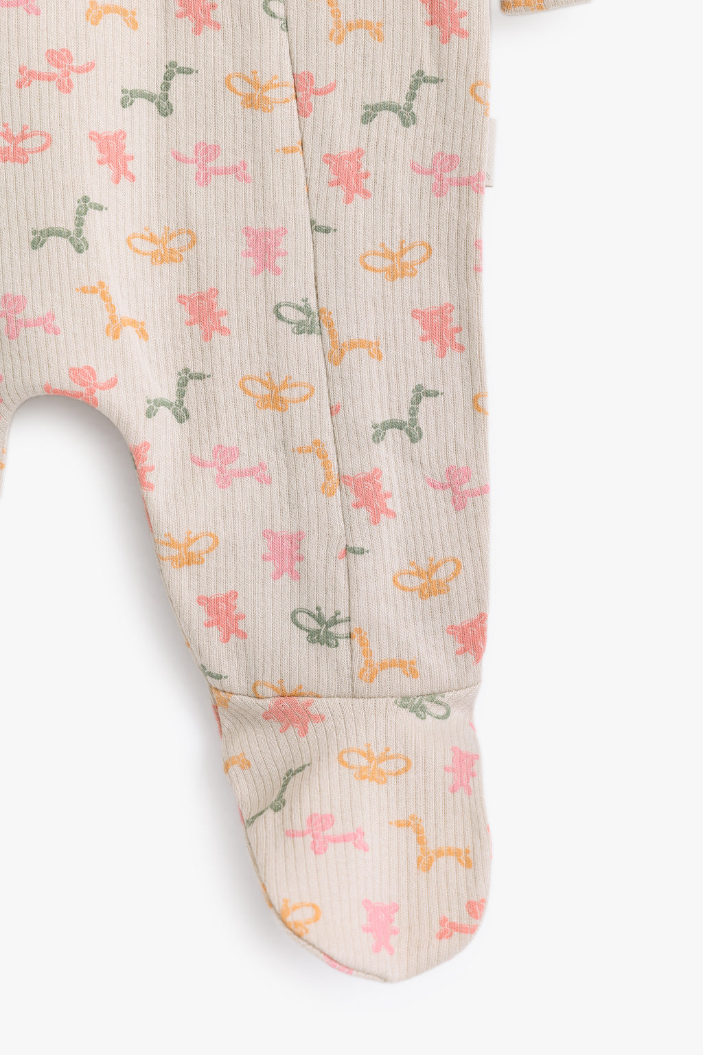Junior Balloon Party Footed Sleepsuit - Oat