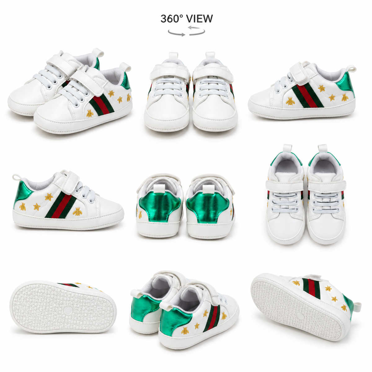 Baby Heritage Embroidered Sneakers