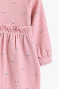 Junior Little Petal Frill Romper - Pink